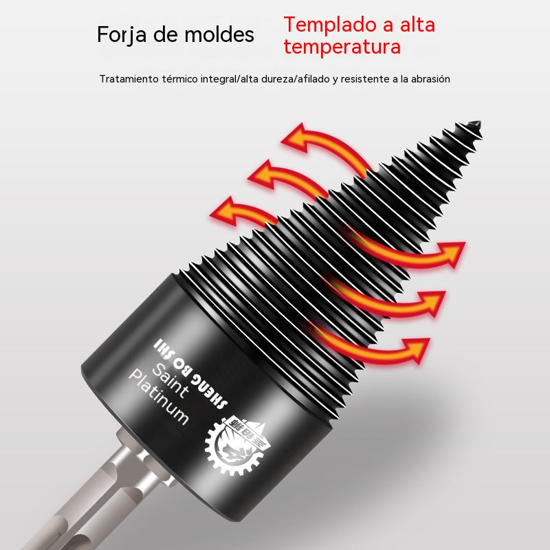 🔩🌲Broca partidora de leña | Divide madera rápida y fácilmente
