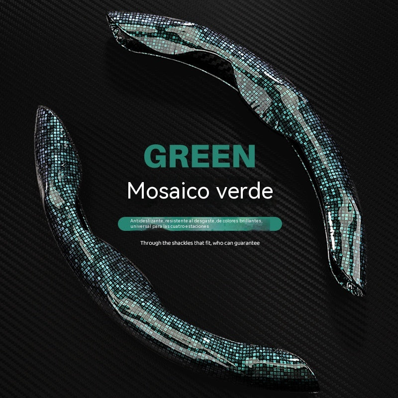 【31€】1 juego de 2 piezas-Funda para volante segmentada con diseño de mosaico