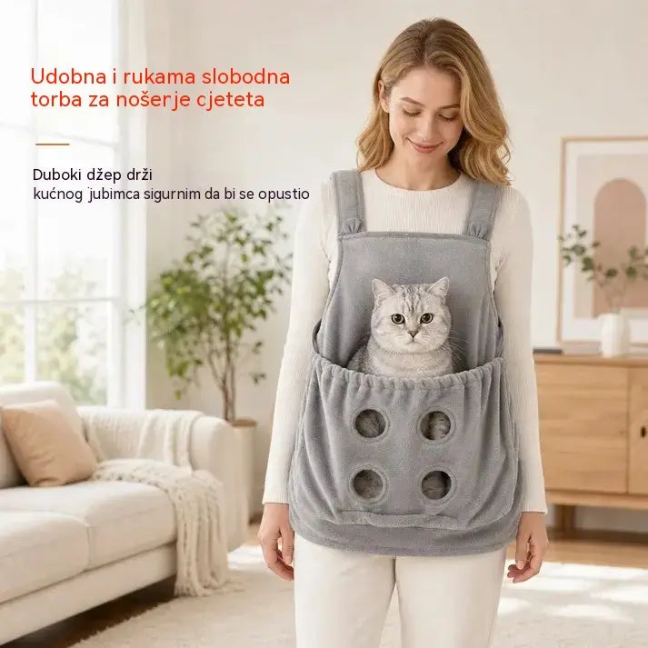 🐕1 komad, 25 €🐈 Pregača za kućne ljubimce protiv dlačica (s otvorima za noge), savršena za maženje vaše mačke🥻
