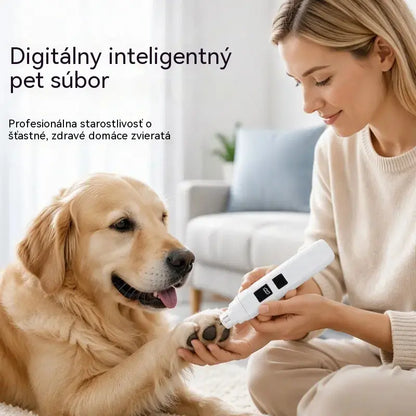 🐱🐶 Elektrický pilník na nechty pre domáce zvieratá s LED indikátorom napájania