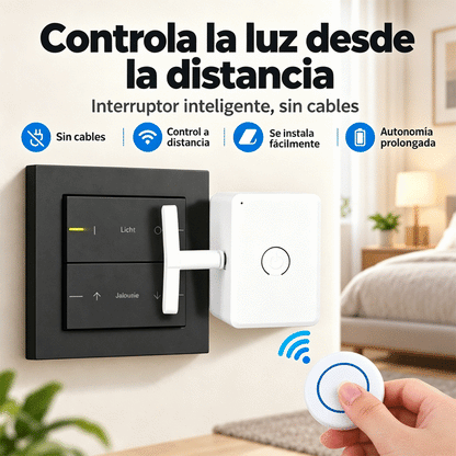 📱💡Controlador inalámbrico inteligente para encender y apagar luces a distancia sin necesidad de cableado.