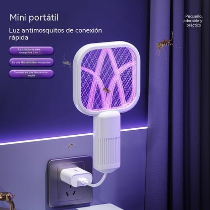 👍👍 2 piezas 25€--Raqueta eléctrica antimosquitos | Exterminador USB con luz UV