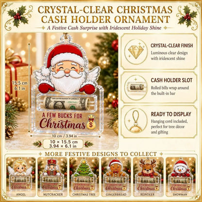 Sada 8 kusov-22€-💵🎄 Vianočná darčeková karta na peniaze: Premeňte hotovosť na sviatočné prekvapenie.