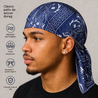🏝【Paquete de gran valor – 5 piezas】Elegante sombrero/pañuelo para la cabeza de estilo retro hecho de seda transpirable