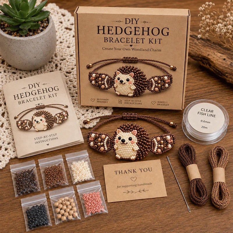 📿🐶 Un completo kit para hacer bisutería: paso a paso, cuentas de vidrio de alta calidad, ¡lleno de diversión creativa!