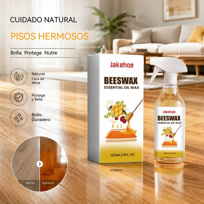🔥🔥Spray de cera de abeja para la renovación, el abrillantado y la prevención de grietas en suelos de madera.