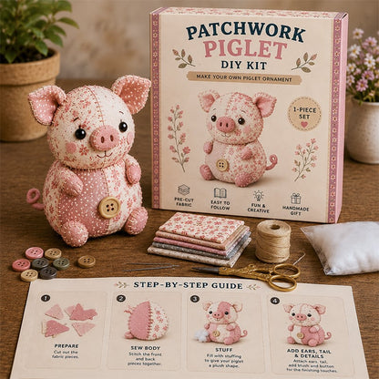 🧵Kit de animales de patchwork para hacer tú mismo: crea tus propios animales adorables