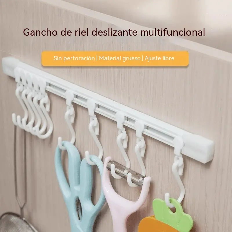 💞🧺Ganchos multifuncionales para cajones: no requieren perforación para su instalación.