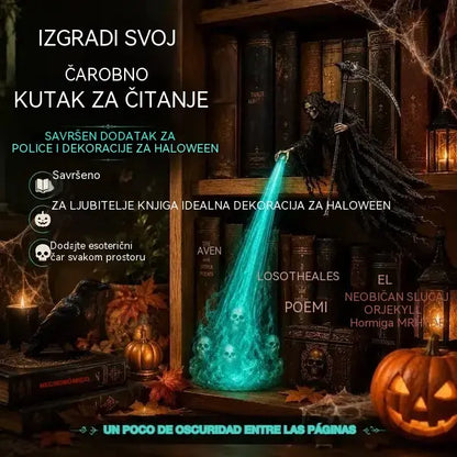 🎃🔥 3D Dekorativno LED svjetlo s anđelom | Dekoracija za policu s maštovitim osvjetljenjem