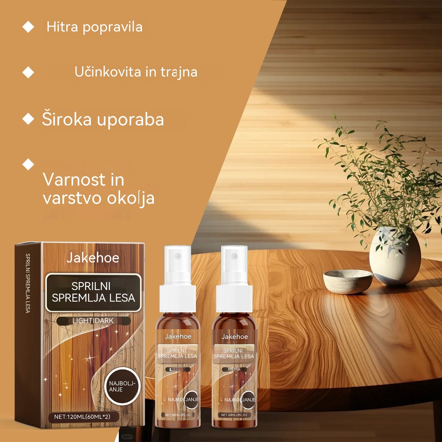 🌟Kupite 1, dobite 1 gratis🌳 Čistilo in polirno sredstvo za lesena tla
