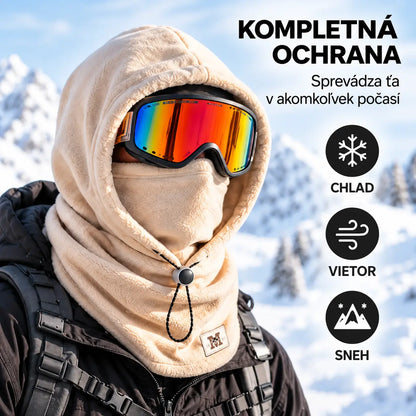☃️ 3-v-1 fleecová kukla s kapucňou — teplá, vetruodolná a ideálna na outdoor, cyklistiku a zimu.