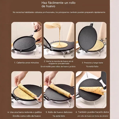 🔥 Všestranná panvica s nepriľnavým povrchom: ideálna na prípravu palaciniek, steakov aj kornútkov na zmrzlinu! 🥞🥩🍦