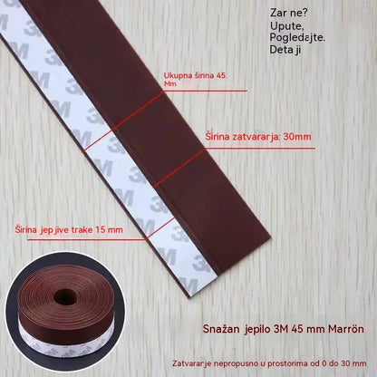 🚪 PVC brtvena traka za donju stranu vrata – Otporna na prašinu i propuh