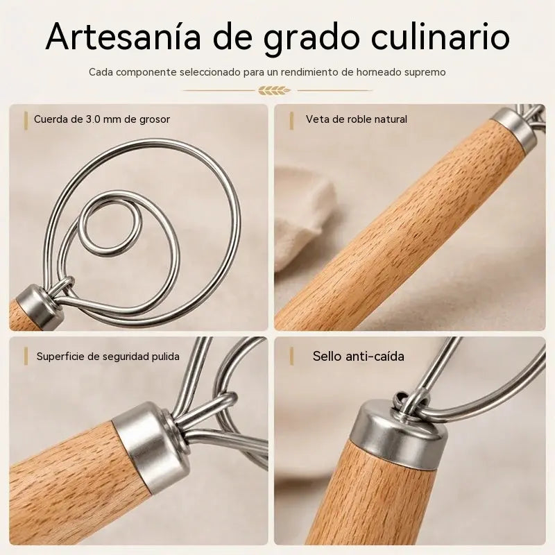24 euros por pieza--Utensilio de cocina -- 🥖🥖 Mezcladora de masa danesa de acero inoxidable