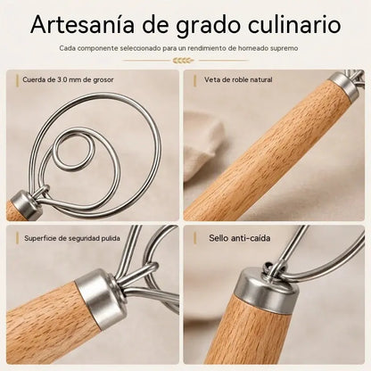 24 euros por pieza--Utensilio de cocina -- 🥖🥖 Mezcladora de masa danesa de acero inoxidable