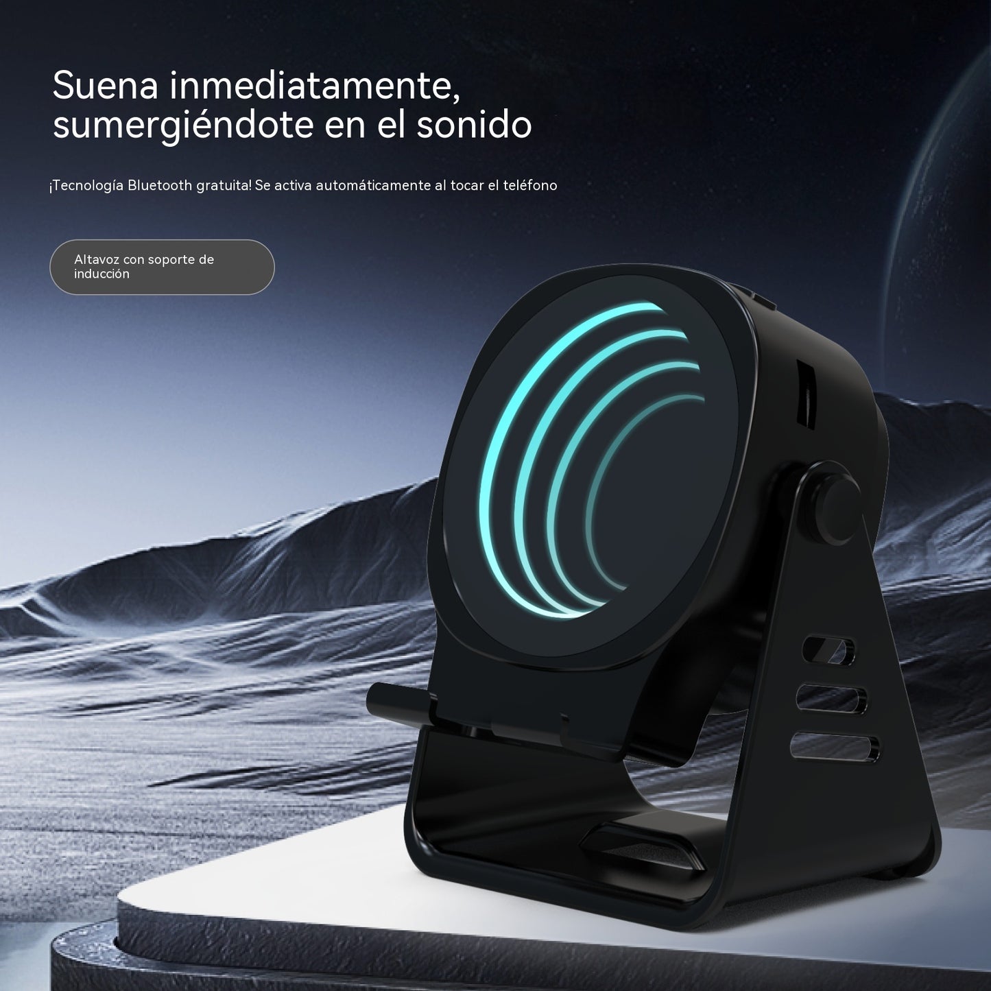 😆Soporte para teléfono con altavoz sensor