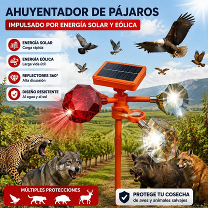 👍Ahuyentador solar de pájaros, libre de contaminación