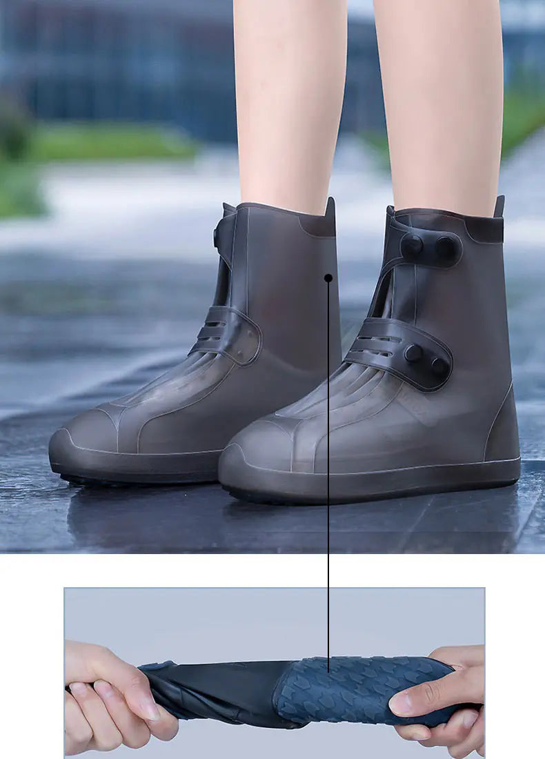 ¡Adiós a las zapatillas mojadas! Fundas impermeables y duraderas para zapatos: diseño antideslizante, plegables para guardarlas fácilmente en tu bolso 🌧️