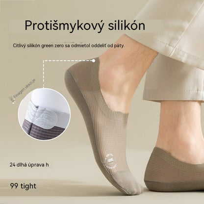 🧦【6 párov 24 eur】6-dielna sada priedušných, jemne sieťovaných, protišmykových, univerzálnych neviditeľných ponožiek