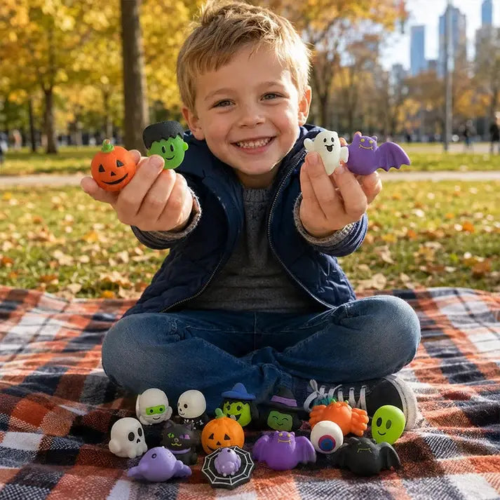 🎃Empanady s halloweenskou tématikou proti stresu, rozkošné empanády s dýňovými duchy.