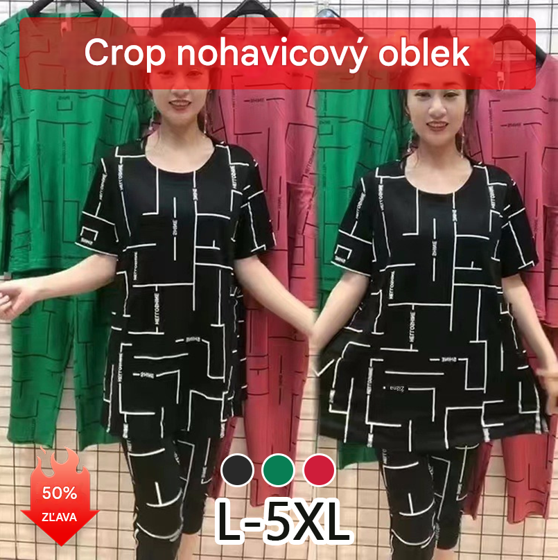 👗【Top + Nohavice】🔥🔥Dámsky oblek s krátkym rukávom, nový štýl 2026, ležérny, pre ženy stredného a staršieho veku
