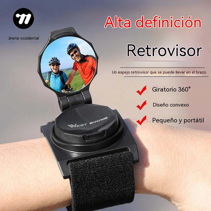 🚴‍♂️👀Espejo retrovisor de muñeca para bicicleta | Más seguridad al pedalear