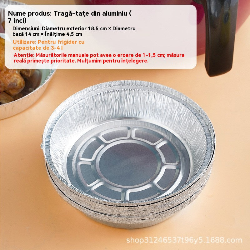 【30%OFF】[50 piezas] Bandeja para hornear para freidora de aire, bandeja de papel de aluminio
