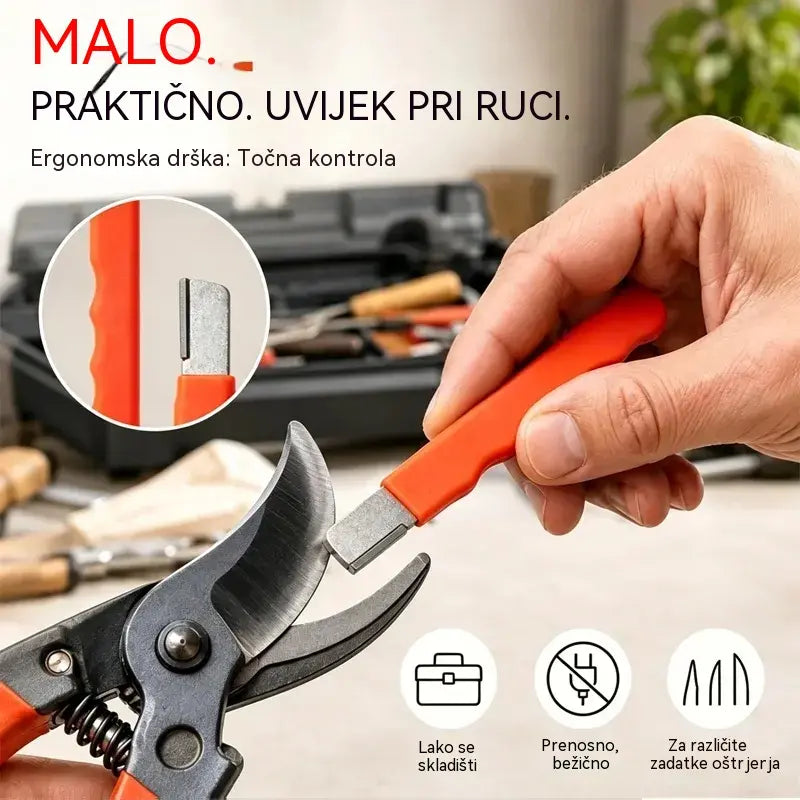 🏆Kupite 2, dobijte 2 gratis! (ukupno 4 artikla) 🔪 Prijenosni oštrač za noževe i škare – Obnavlja oštrinu u sekundama ✨