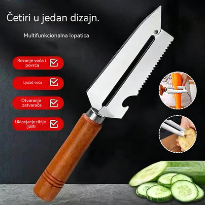 【30%OFF】🥕 Kupite 1, dobijte 1 gratis! ✨ Višenamjenska kuhinjska gulilica: Izrađena od nehrđajućeg čelika s ergonomskom ručkom, idealna za voće, povrće i meso 🔪