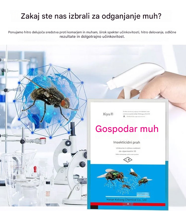 🦟Posebej zasnovan za ubijanje komarjev in muh na kmetijah, eno pakiranje ubija bolhe/kobilice/ščurke/muhe/komarje!