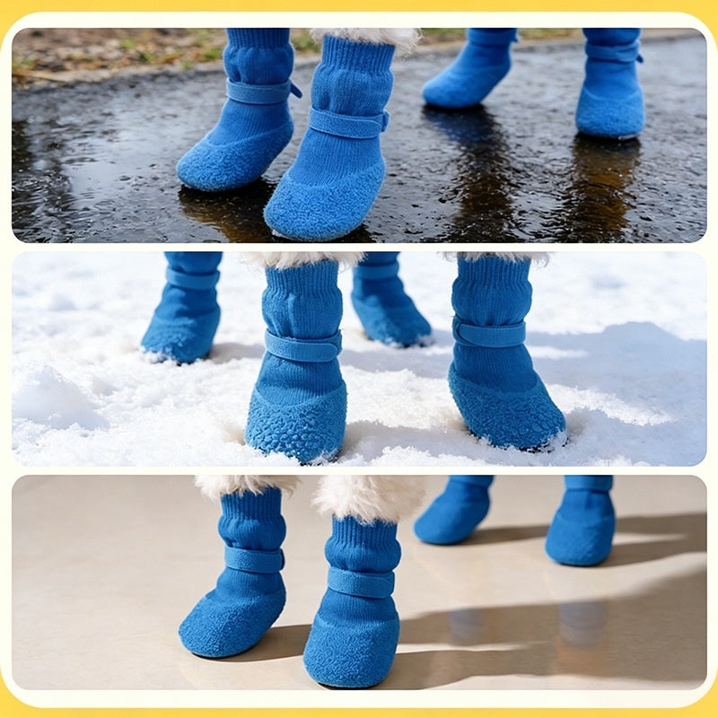 🐕🐕【25€】2 juegos 8 piezas-Nuevos calcetines impermeables para perros. Botas de lluvia de silicona para perros. Antideslizantes y resistentes al desgaste.