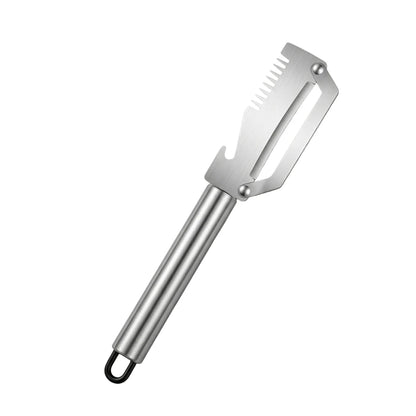 ✅【¡Compra 1 y llévate 1 gratis!】🧅🔪 Pelador de cocina multifuncional 3 en 1: ¡Pela, corta y abre tapones de botellas! 🔥