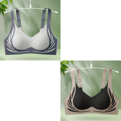 【Paquete de 4】Sujetador de una pieza sin aros para mujer 【40-85KG】