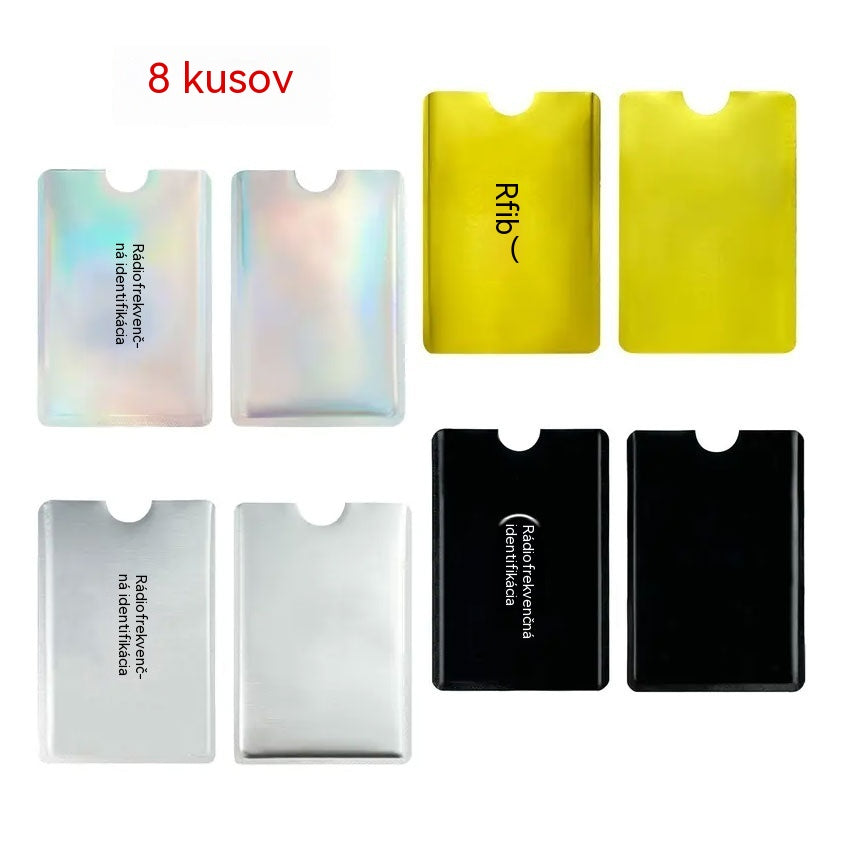 Balenie 8 kusov za 22 € 🔒 8 RFID obalov na karty s ochranou proti krádeži – Chráňte svoje bankové karty a identifikačné karty