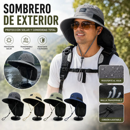 🧢Sombrero solar plegable impermeable para exteriores