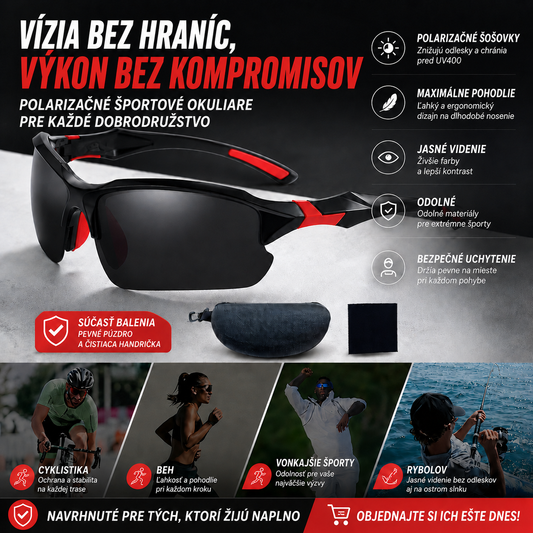 🔥2 kusy za 21 eur💥【Kúpte jeden a druhý dostanete zadarmo】🕶️Polarizované športové slnečné okuliare s priestorovým aerodynamickým dizajnom