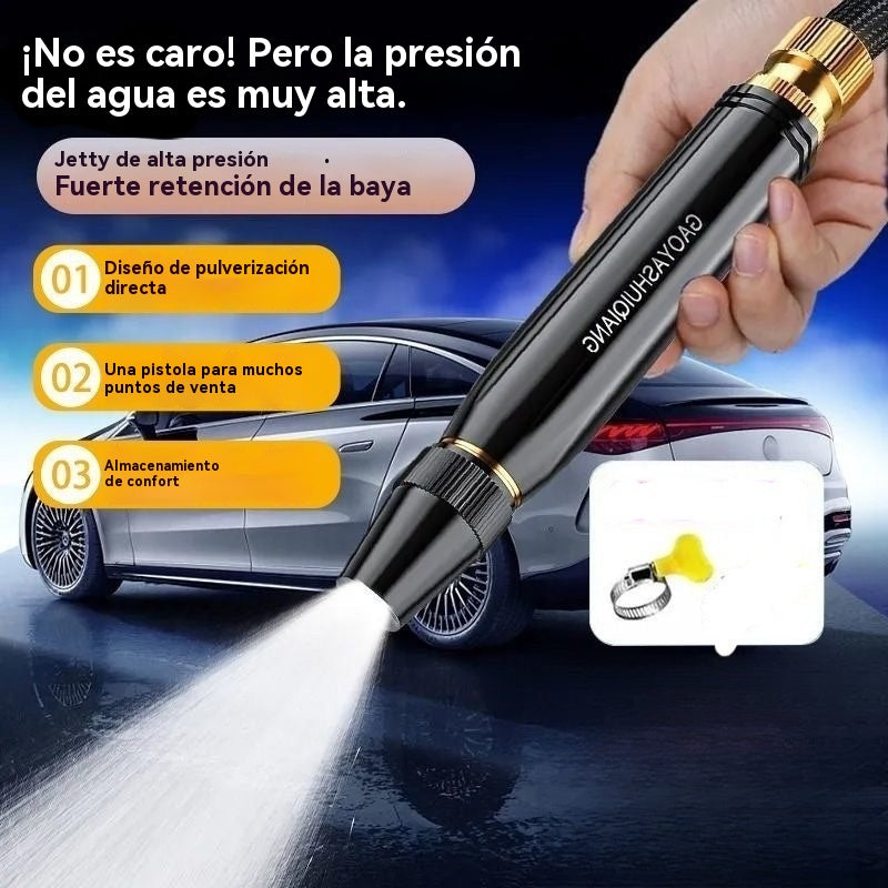 💧🚗🔥🔥Compra 1 y llévate 1 gratis🔥2 piezas 25 euros——Solo 12.5 euros por pieza🔥Nueva boquilla de lavado de autos de alta presión, universal para regar flores, lavar autos y limpiar el suelo