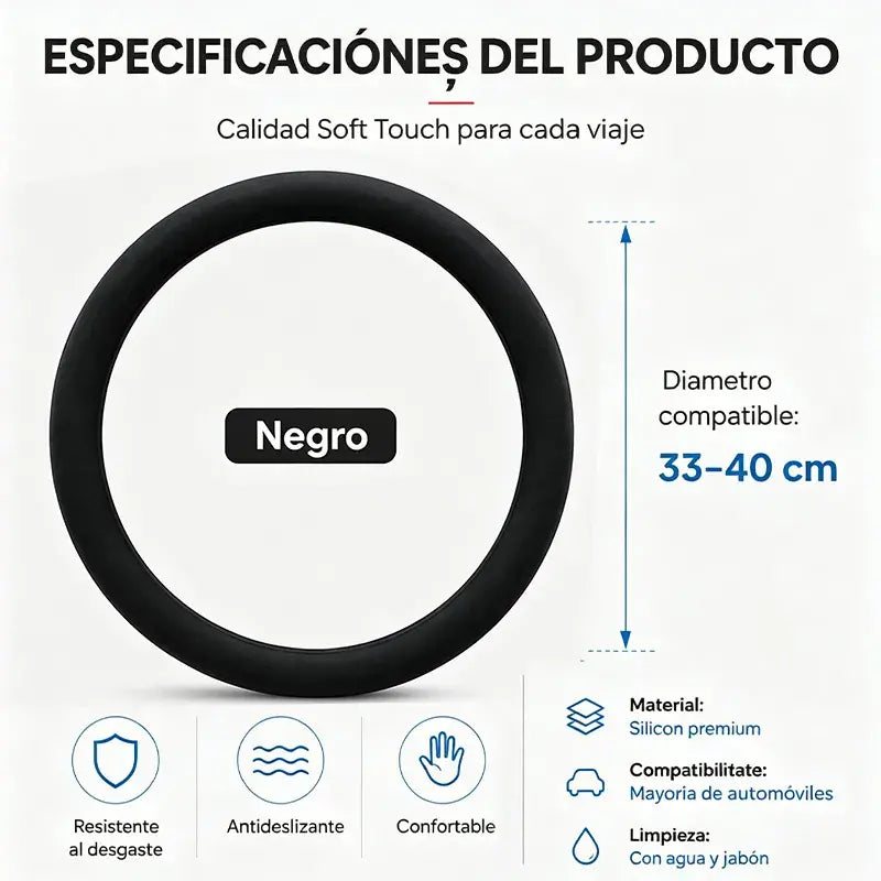 Funda protectora para el volante del coche