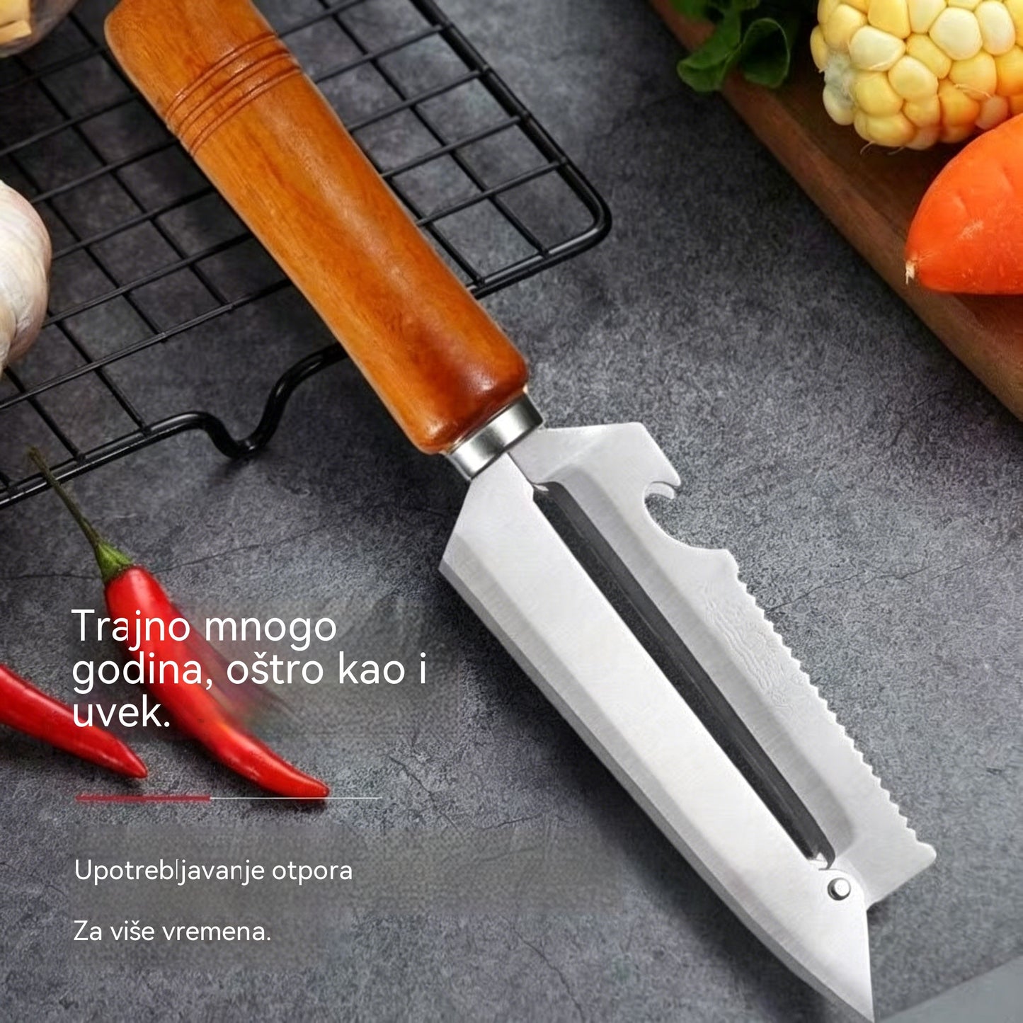 【30%OFF】🥕 Kupite 1, dobijte 1 gratis! ✨ Višenamjenska kuhinjska gulilica: Izrađena od nehrđajućeg čelika s ergonomskom ručkom, idealna za voće, povrće i meso 🔪