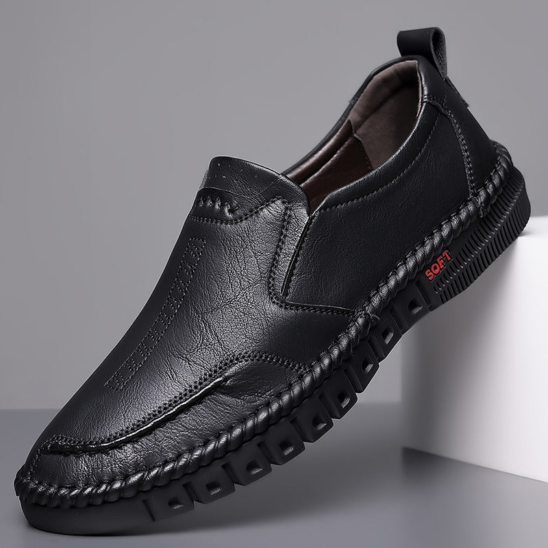 👞【39-44】2026 Muške ležerne tenisice, izrađene od prave kože, s mekim potplatom, neklizajuće, prozračne