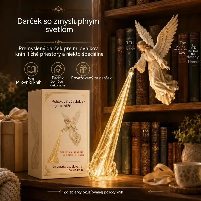 🎃🔥 3D dekoratívne anjelské LED svetlo | Fantasy svietiaca dekorácia police