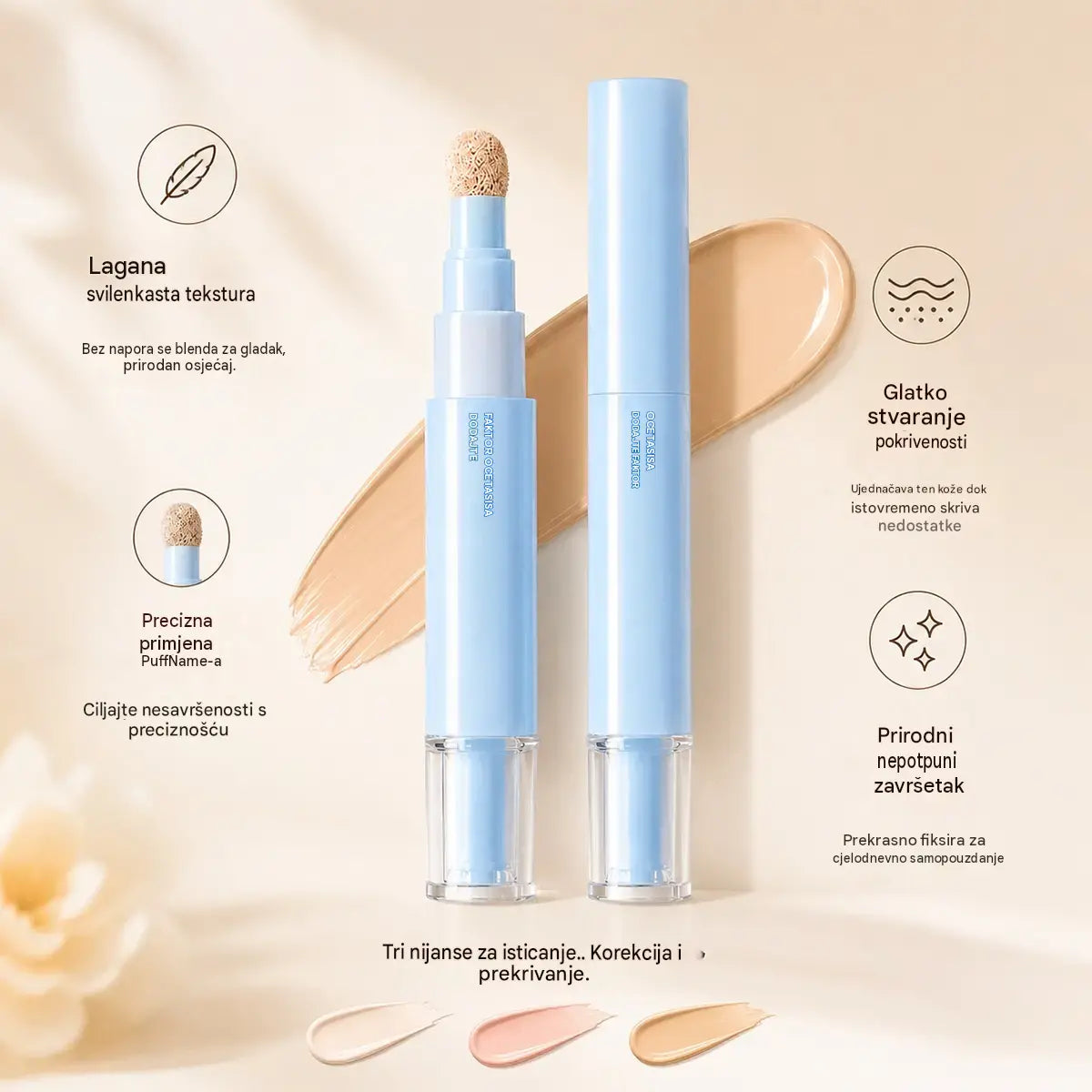 🔥🔥Kupite jedan, drugi dobijete gratis! 💄Višenamjenska hidratantna olovka za korektor