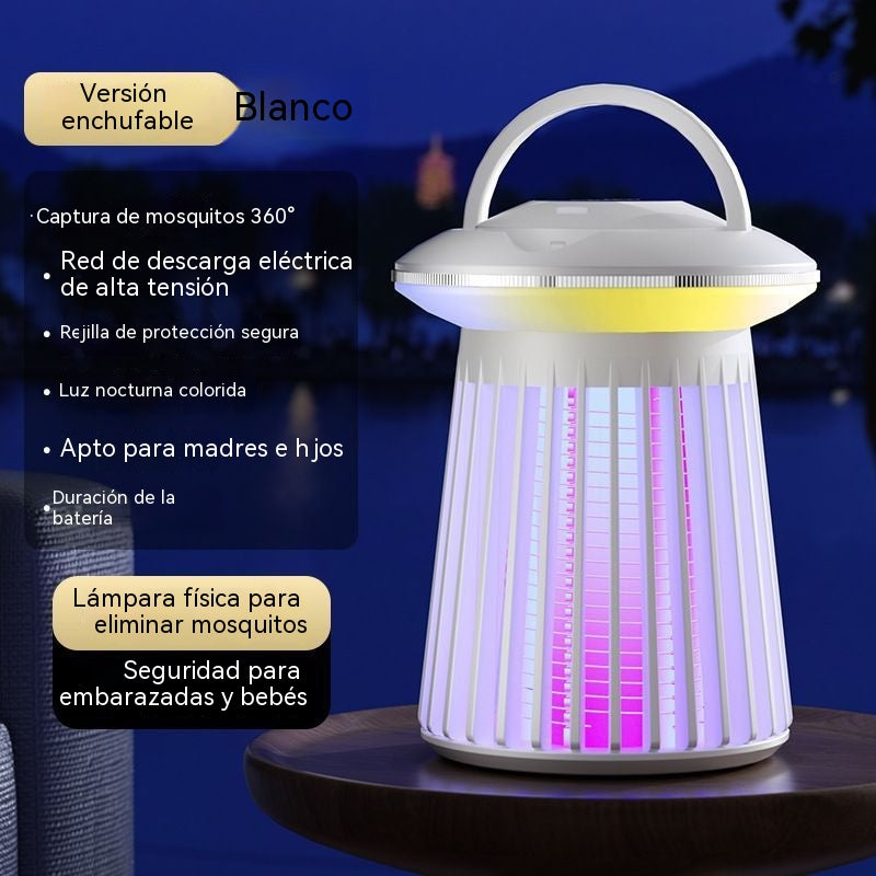 ⚡ El mejor matamoscas eléctrico: ¡Mantente libre de picaduras toda la noche! 🌙