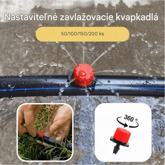 【50/100/150/200 kusov】🌱💦Nastaviteľný zavlažovací odkvapkávač