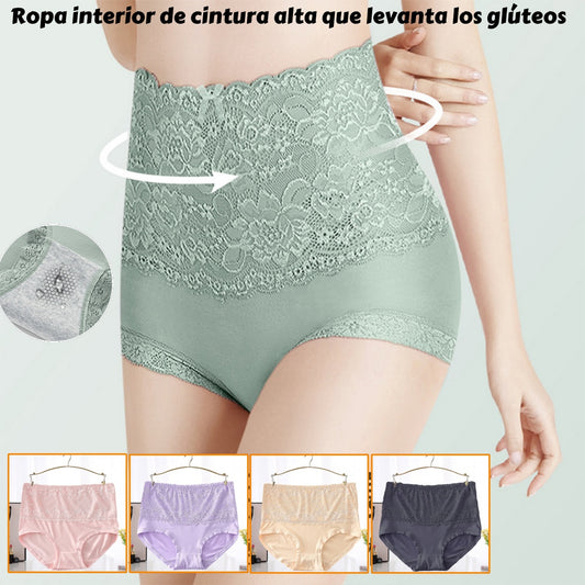 🔥🔥【Compre 6 y obtenga 6 gratis】【M-6XL】💥Último día de superventa: 2026 Ropa interior a prueba de fugas de cintura alta recientemente mejorada