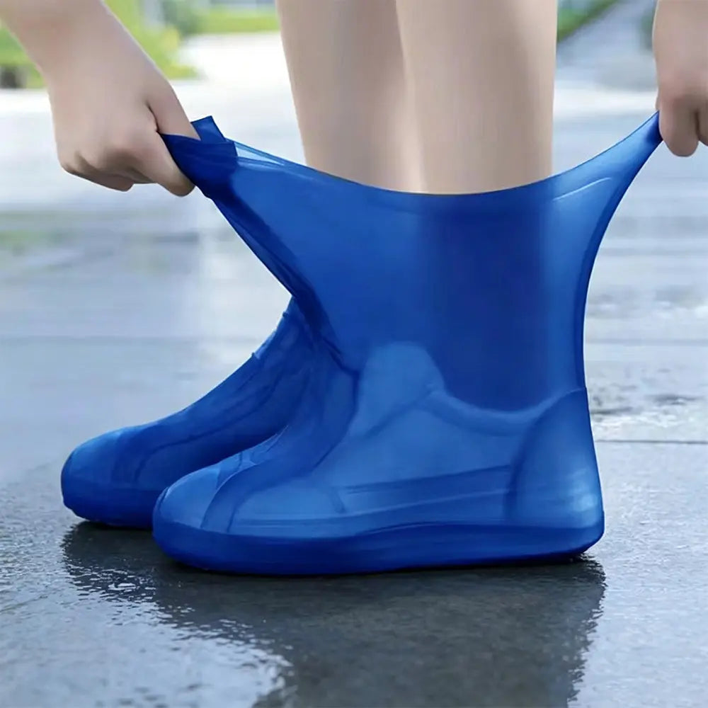 【2 pares por 25 euros】¡Evita que tus zapatillas se empapen! Cubrezapatos impermeables de alta resistencia: antideslizantes y plegables para llevar en el bolso 🌧️