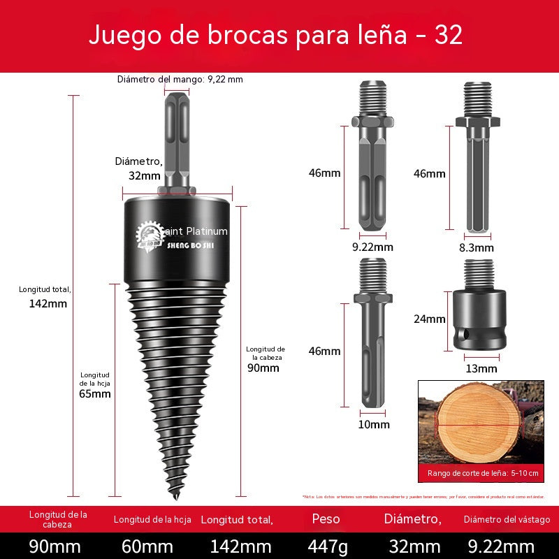 🔩🌲Broca partidora de leña | Divide madera rápida y fácilmente