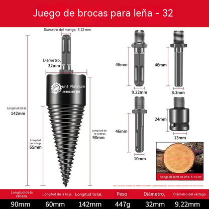 🔩🌲Broca partidora de leña | Divide madera rápida y fácilmente