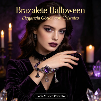 🔥 Último día del 49% de descuento – 🔮 Pulsera de salud con colgante de luna de cristal