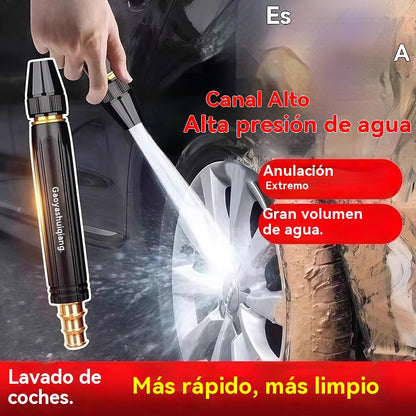 💧🚗🔥🔥Compra 1 y llévate 1 gratis🔥2 piezas 25 euros——Solo 12.5 euros por pieza🔥Nueva boquilla de lavado de autos de alta presión, universal para regar flores, lavar autos y limpiar el suelo